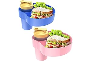 CoolMum Kids Travel Tray: The Ultimate Car Snack Solution for Your Little...