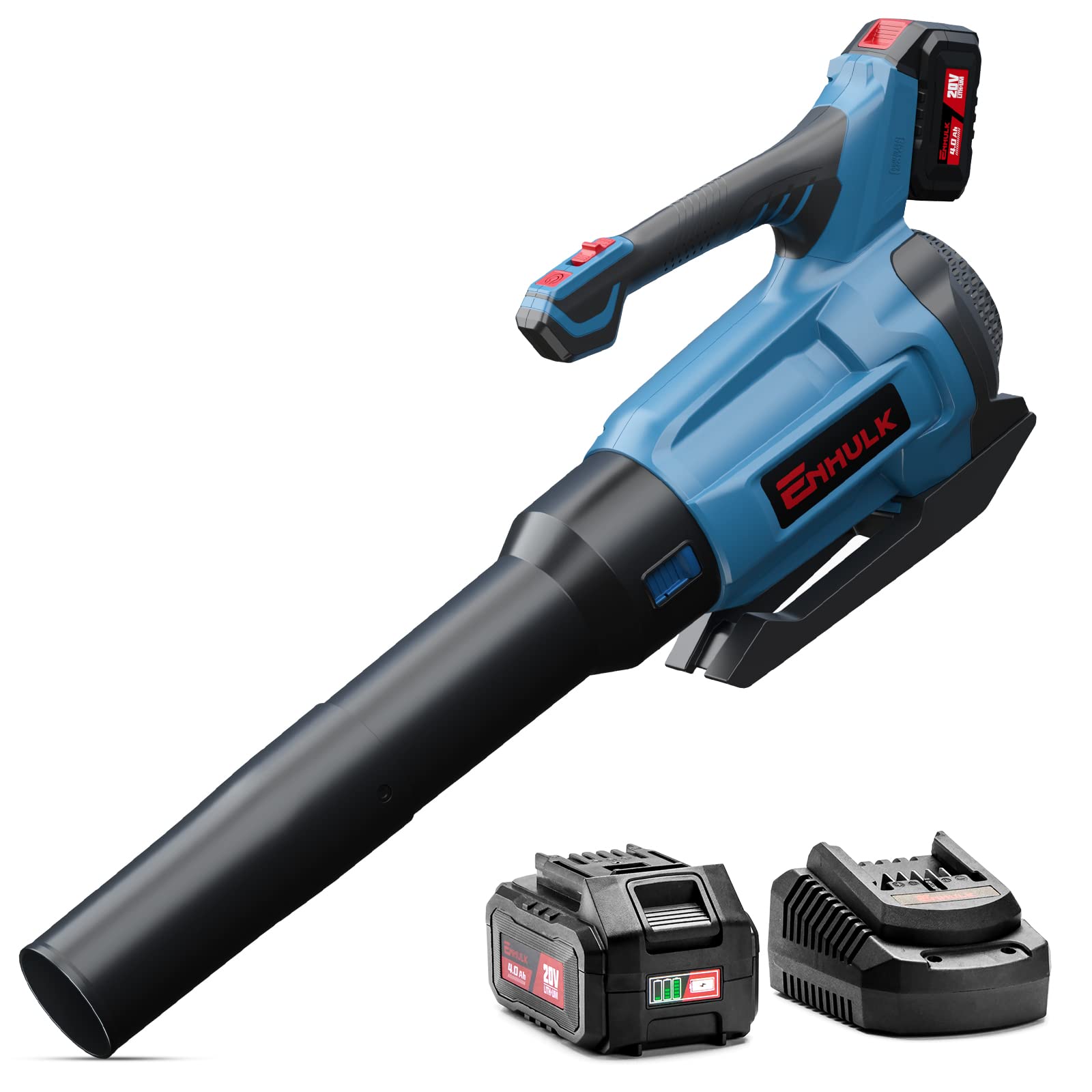 Buy Enhulk Cordless Leaf Blower, 430 CFM Max Electric Jet Blower with