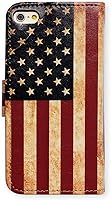 Vista 7 de Funda de Bcov de 4.7 pulgadas para iPhone SE 2022/iPhone SE 3ª Gen/iPhone SE 2020/iPhone 8, iPhone 7, funda retro de piel con bandera estadounidense
