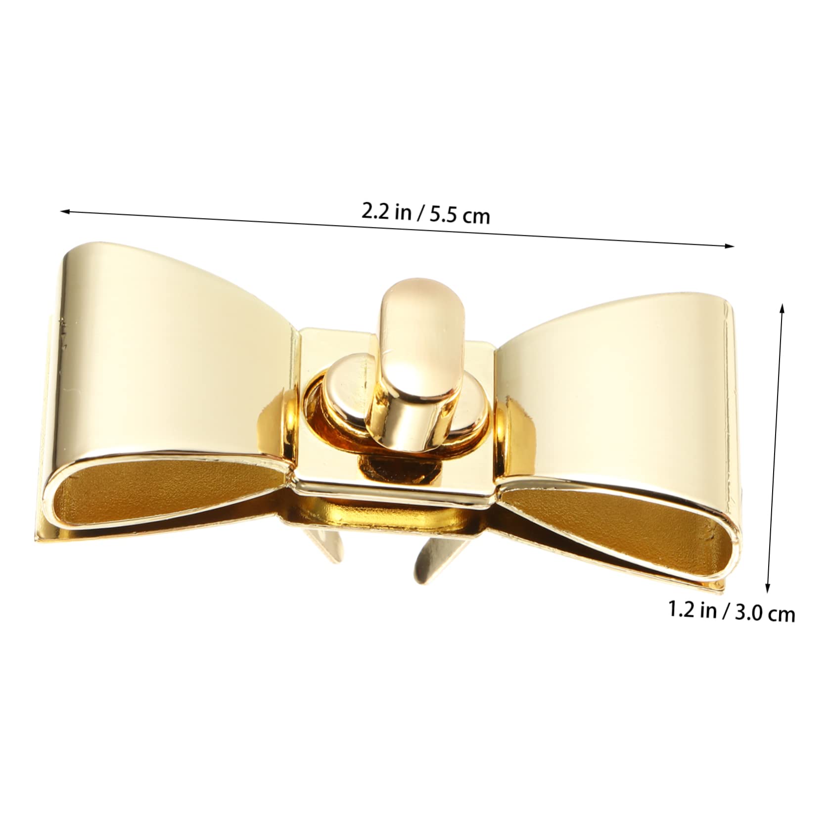 Serrures Portefeuille Métal Lot De 8 Fermoirs Sac Portefeuille - Verrouillage Twist Lock - Métal Doré Fermoir Cartable