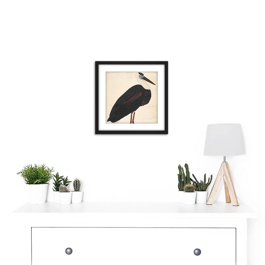 容音　竹林のコウノトリ　水彩画　値段は600円です 容音様専用 竹林のコウノトリ 水彩画 値段はです