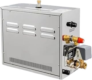 7KW Smart Steam Bath Generator,Sauna Steamer,Steam Generator Stainless Steel Automatic Water Supply Home Sauna Equipment for Space Heating and Shower House