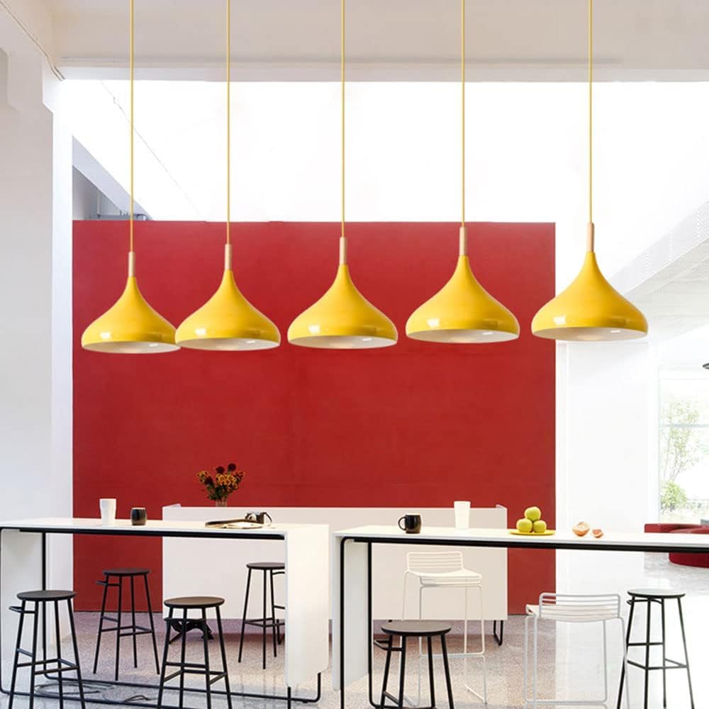 Nordic Wood Metalowe lampy wiszące Duża przemysłowa nowoczesna lampa wisząca Farmhouse Vintage Biała lampa wisząca sufitowa Czarny żyrandol do kuchennej wyspy nad zlewem Jadalnia R