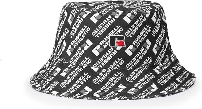 Amazon.com: Russell Athletic Mens Bucket Hat, Black/White