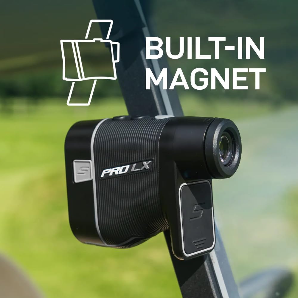 2023 Shot Scope PRO LX Laser Rangefinder Featuring Enhanced Adaptive Slope Technology and Built-in Cart Magnet