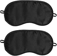 Kit 2 Máscaras de Dormir em Cetim Premium | Bloqueio Total de Luz | Conforto Ultra Macio | Ideal para Viagem, Relaxamento e Sono Profundo Tapa Olho
