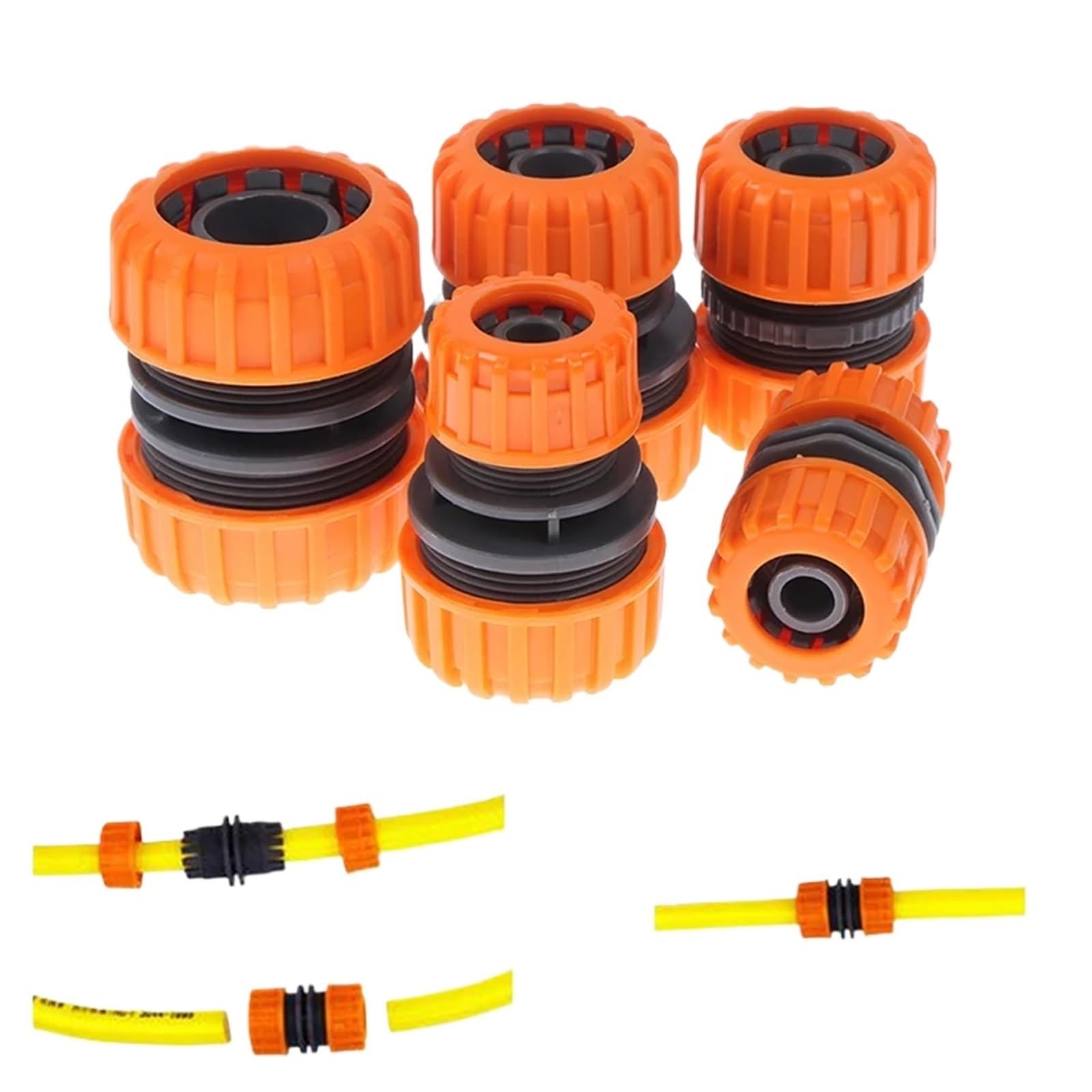 Set di 20 raccordi rapidi per tubi da giardino, 1,3 cm, 1,9 cm, 2,5
