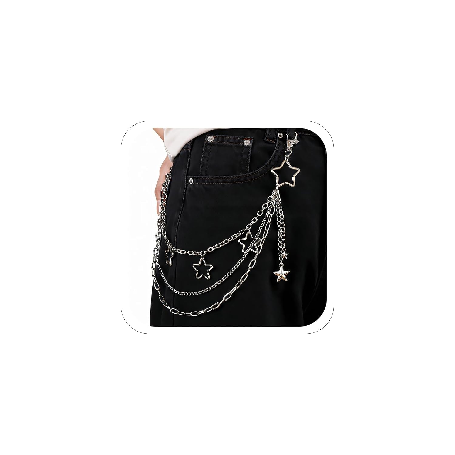 Pants Chain, Punk Hip Hop Butterfly Lock Wallet Chain, Unisex Jeans Chain Fashion Waist Chains for Men Women Hipster Rock ... - Review, Price and Buying Guide