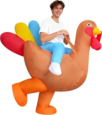 Inflatable Costume Cosplay Outfit Blow-up Suit for Adults/Halloween/Christmas Party/Thanksgiving