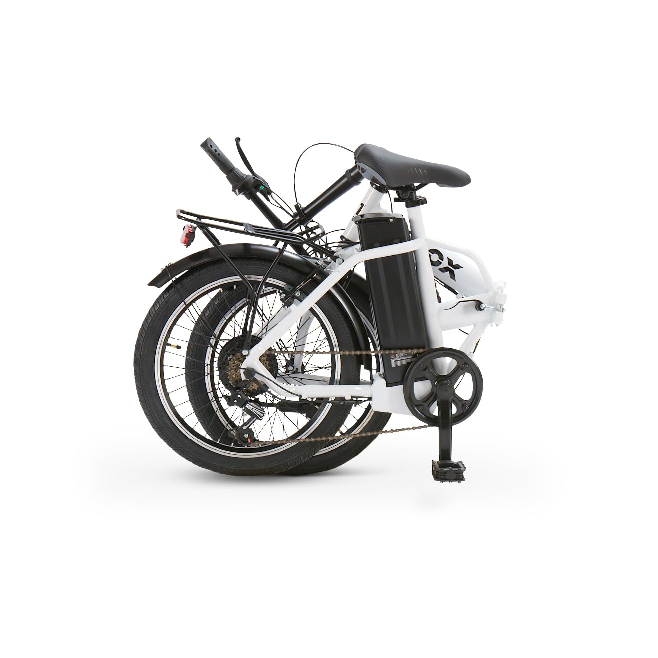 Nilox J1 PRO Bicicleta Eléctrica Plegable, Autonomía 40km y Velocidad 25 km/h, Motor Trasero 250 W y Batería Litio Extraíble 8 Ah, E-bike con Pantalla LED 5 niveles