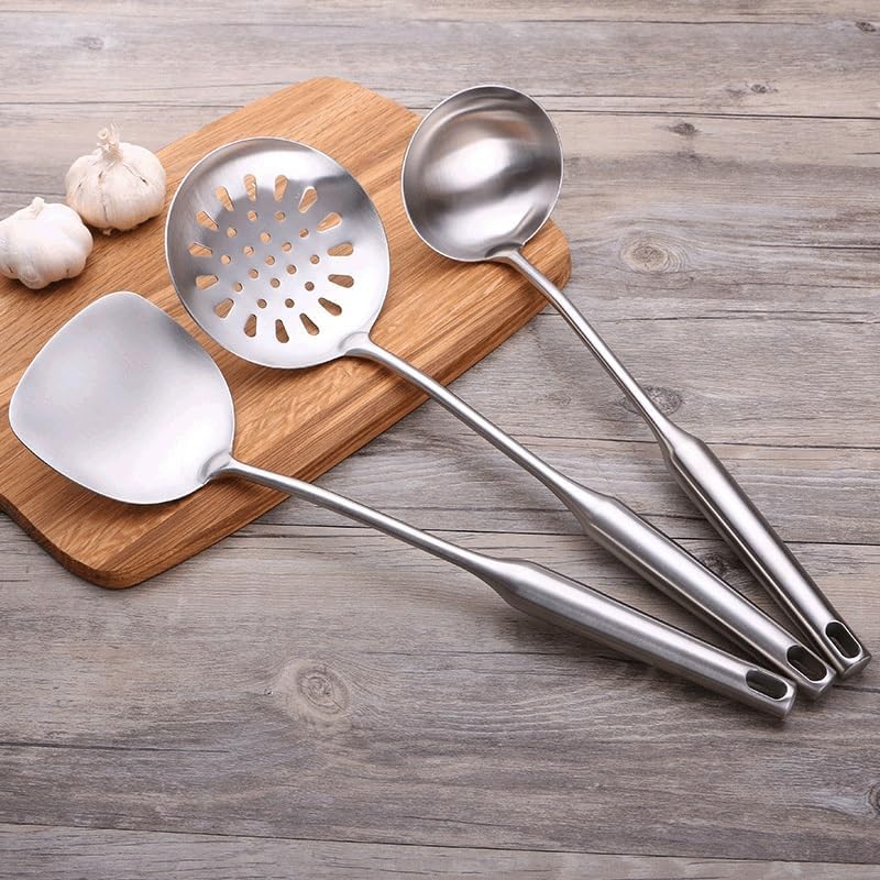 Spatula Spoon Kitchen Utensils Stainless Steel and Ladle Cooking Tool Soup