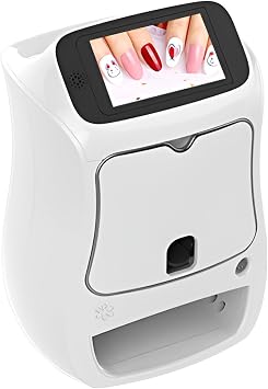 Portable Digital Mobile Nail Art Printer, Automatic Nail Art Painting Machine with 10.1 inch Touch Screen, Girls Home Nail Beauty and Personal Care
