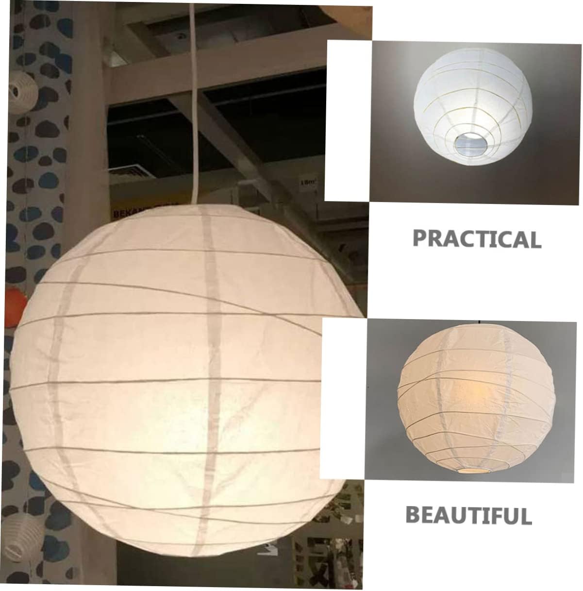 Mobestech 4pcs Folding Lampshades Chandelier Light Shade for Ceiling Fixtures Vintage Lamp Covers Easy to Install and Store for Home Decor
