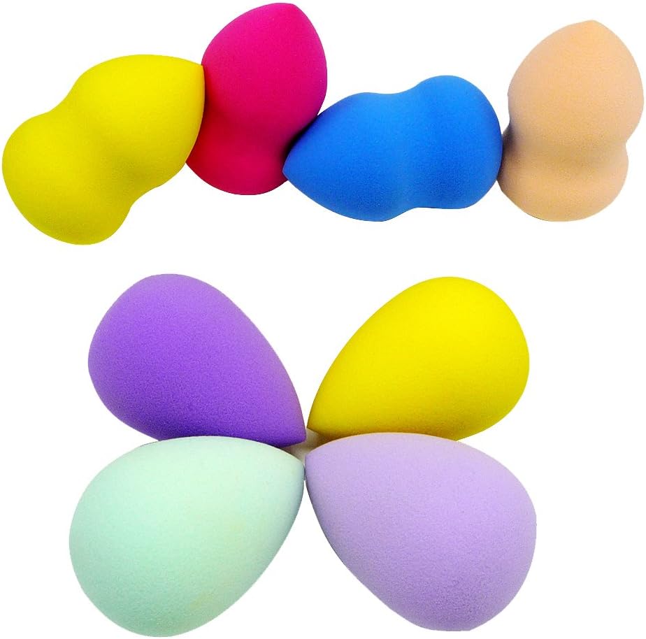 AKAGO(TM) 8pcs Flawless Makeup Blender Foundation Puff Multi Shape Sponges