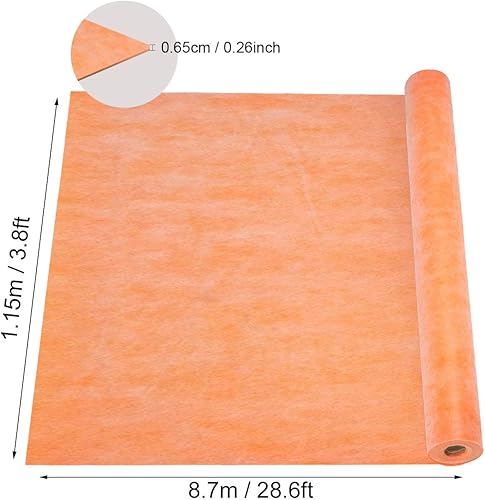 Vista 14 de Membrana impermeable para ducha de 3.8 pies x 87 pies cuadrados, membrana de ducha impermeabilizante de 19.7 mil de grosor, impermeable para paredes