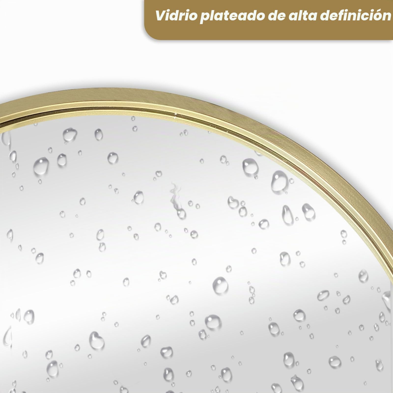 BAODANFU Espejos de tocador triples de 3 vías, 30 x 37 Pulgadas, Espejos de tocador Ajustables para baño, Dormitorio, Espejos de Arco Dorado Champaign, decoración de Pared, Cabello Trenzado