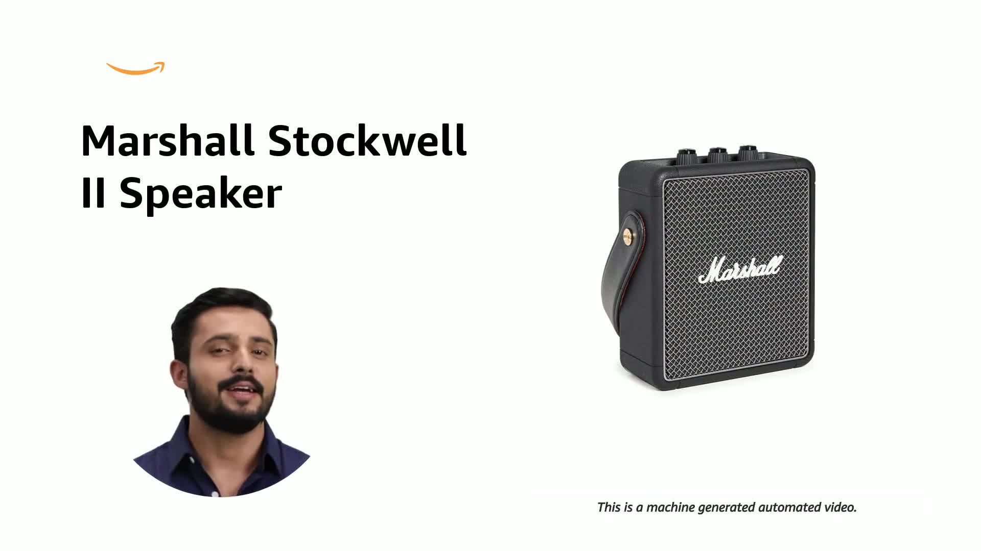 Marshall Stockwell Ii Wireless Bluetooth Portable Speaker (Black