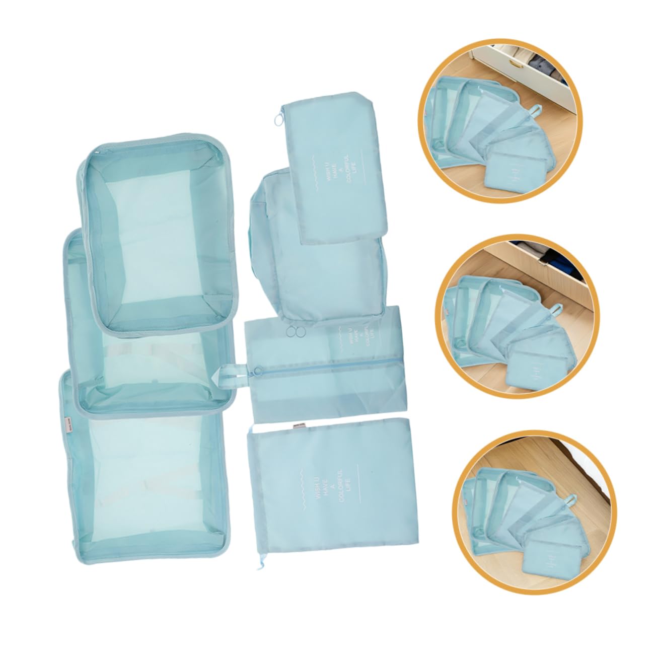 COLLBATH Set 14 Pezzi Cubi Organizzatori Valigia da Viaggio Oxford, Leggero e Multicomparto, Compressore per Abbigliamento e Borsa Toilette, per Viaggi di Lavoro e Vacanze Lunghe