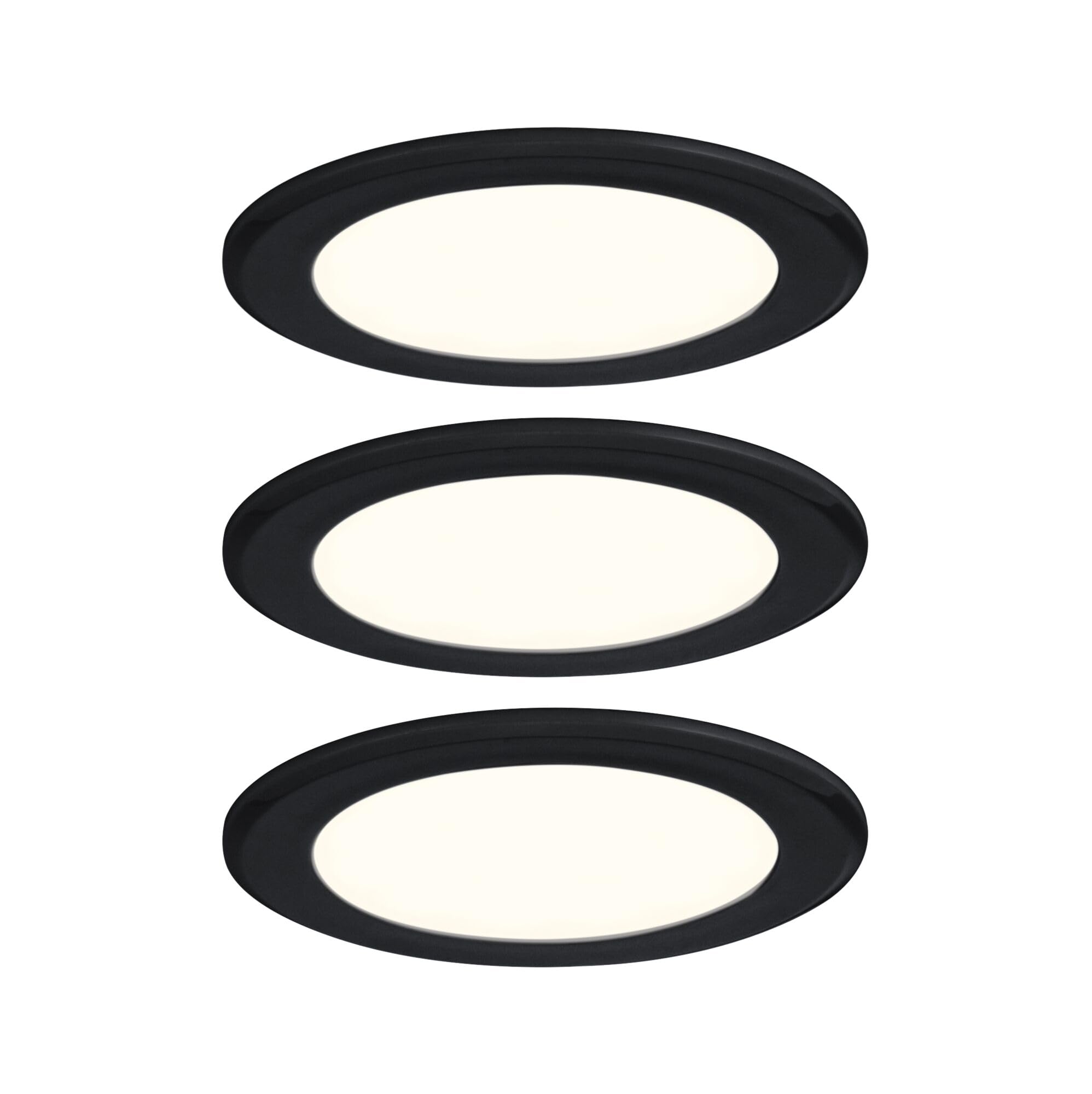 Paulmann Encastrés meubles LED kit 3 65 mm 3x2,5W 3x180lm 230/12V 3000 K Noir mat