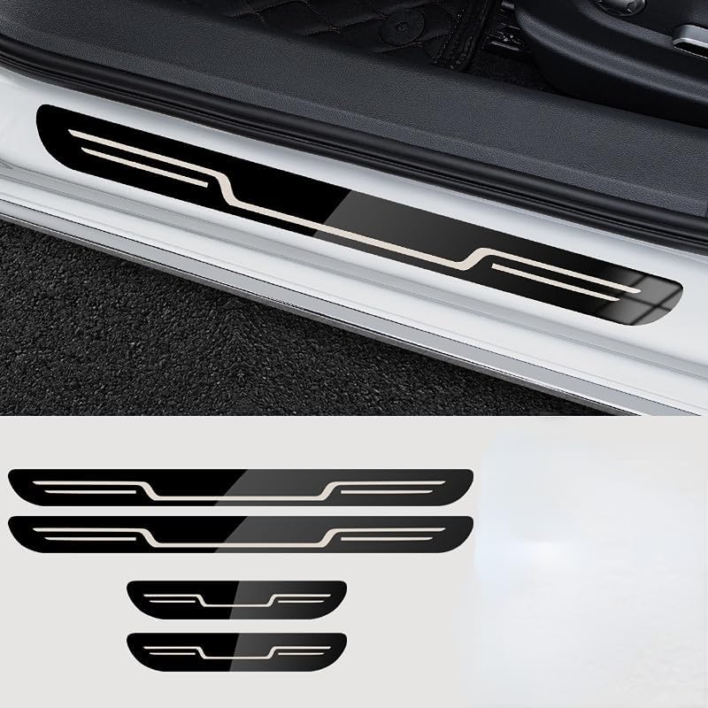 Zwart RVS Instaplijsten Volkswagen Passat 3G Sedan/Variant