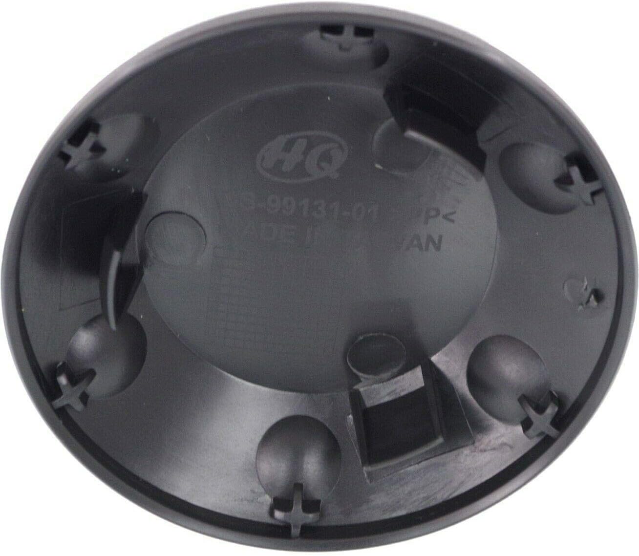 DAT AUTO PARTS Front Left Driver or Right Passenger Fog Light Cover Lamp Hole Bezel Trim Insert Replacement For 2005-2015 Nissan Xterra 2009-2021 Frontier Pickup Dark Gray Textured Plastic NI1038135