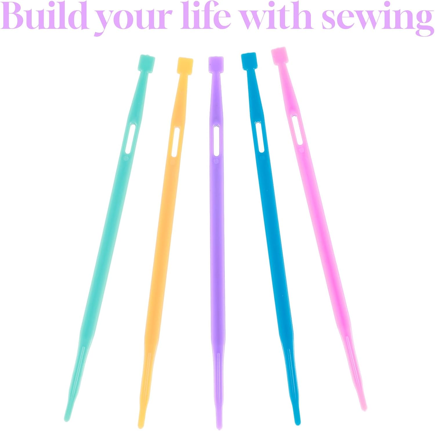Guduling 5pcs that Purple Thang with Storage Bag, Sewing Stiletto Tool for Sewings Craft Projects, Sewings Tool Kit Project Use Quilting Supplies (5 Colors)