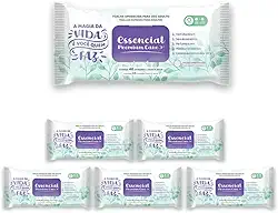 06 Pacotes Toalhas Umedecidas Adulto 48fls Essencial Care