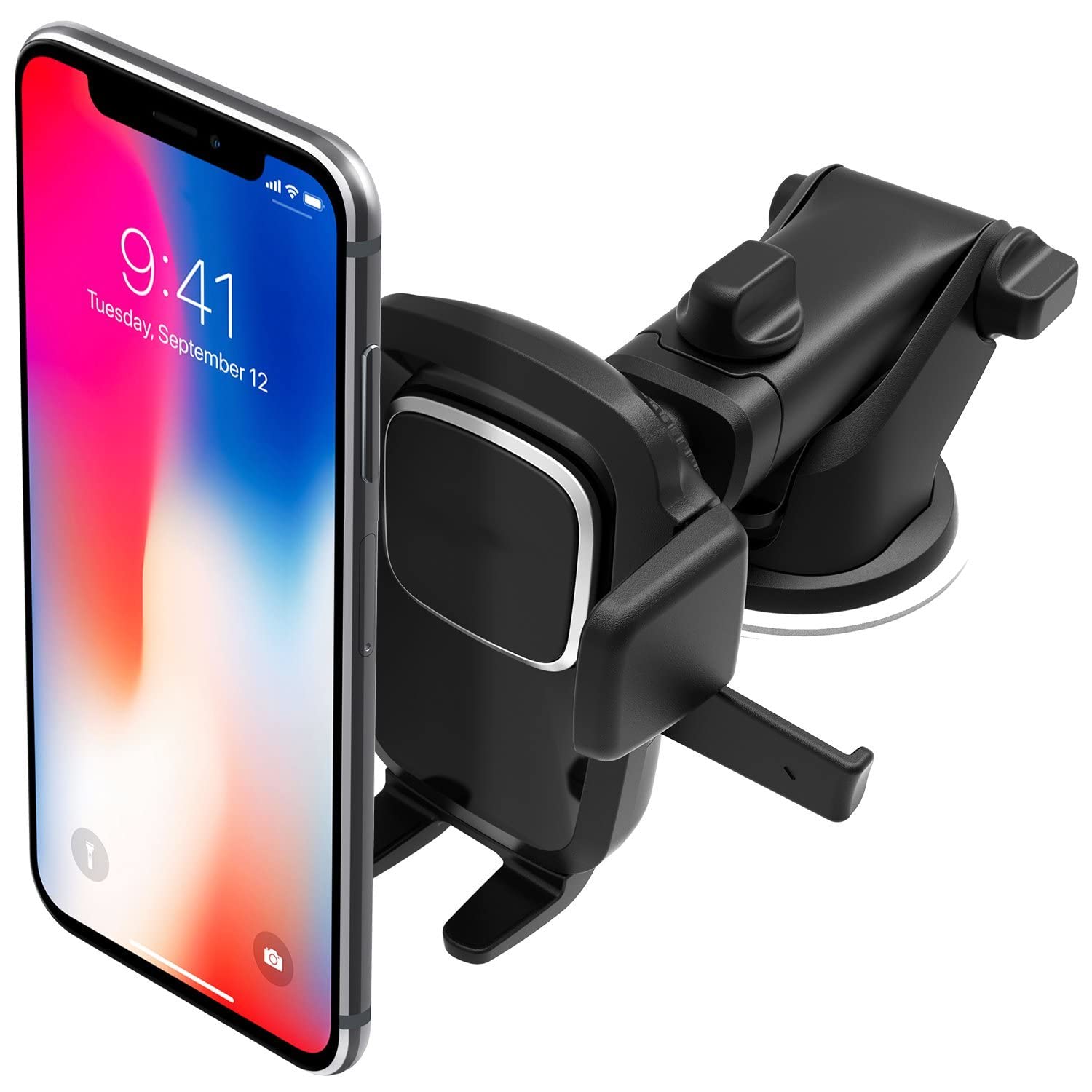 Sponsored Ad – Easy One Touch 4 Dash & Windshield Universal Car Mount Phone Holder Desk Stand for -iPhone, Samsung, Moto, Huawei, Nokia, LG, Smartphones, Black