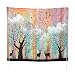 Tapestry Wall tapestry Elk Forest tapestry, 5159 inch Psychedelic forest with Birds Tapestries,colorful tapestries, tapestries deep in the soul for Bedroom Living Room Dorm tapestry wall hanging