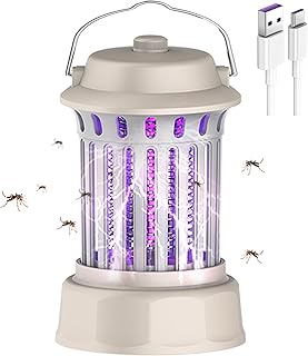 Bug Zapper Indoor,Rechargeable Bug Zapper Outdoor, Mosquito Zapper,Fly Zapper Indoor & Outdoor with USB Power Supply,Powerful Electric Mosquito Trap Indoor Bug Zapper for Home, Garden, Patio