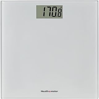 Health o meter Compact Digital Glass Bathroom Scale – 450 lb Capacity, 4 Load Cells, 3.2" LCD Display, Tempered Glass Platform, Auto Shut-Off, Low Battery Indicator, Non-Skid Feet, 5-Year Warranty