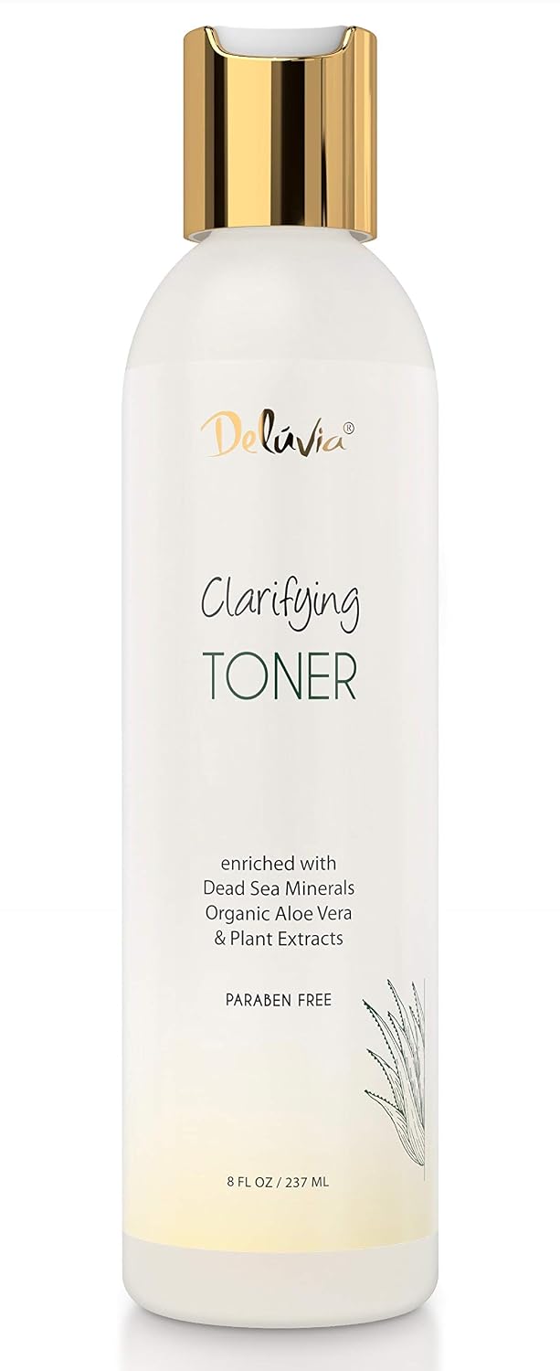 DELÚVIA Deluvia Clarifying Toner for Face, Hydrating Face Toner for Sensitive, Dry, Aging Skin. Facial Toner & Pore Cleanser for Face, Alcohol Free Toner, Face Toner for Women & Men. Skincare Hydrating Toner