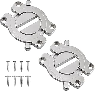 2 Pack Table Buckle Zinc Alloy Connectors Table Board Connector Hardware Accessories Heavy Duty with 8 Screws