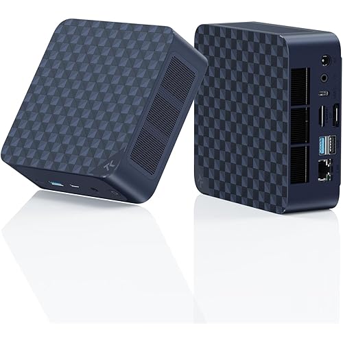 TRIGKRY Key R8 Mini PC, Ryzen 7 8745HS(8C/16T, up to 4.9GHz), 32GB DDR5 5600MHz 1TB PCIE4.0 SSD, Radeon 780M Graphics Gaming PC, Triple 4K@144Hz Display, USB4, WiFi6+BT5.2+2.5G LAN Mini Computer