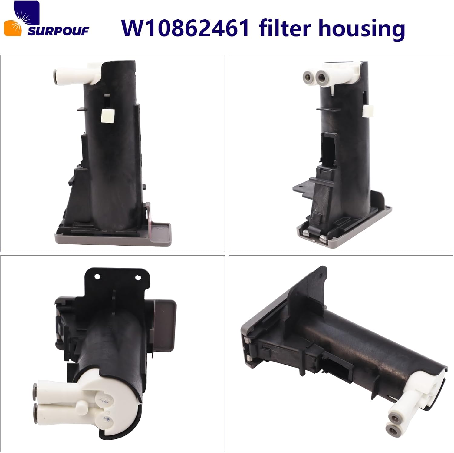 W10862461 Filter Housing for Whirlpool Replace W10350065 W10778312 WPW10350065 AP6024300 PS11738003