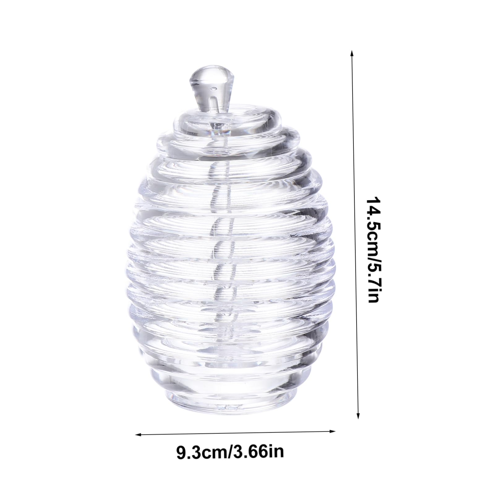 BRIGHTFUFU 2pcs Honey Bottle Empty Honey Jars Canning Jars Sauce Container Sauce Storage Jar Transparent Sealed Jar Food Storage Jar Candy Can Little Honey Jars Juice Container Syrup Acrylic