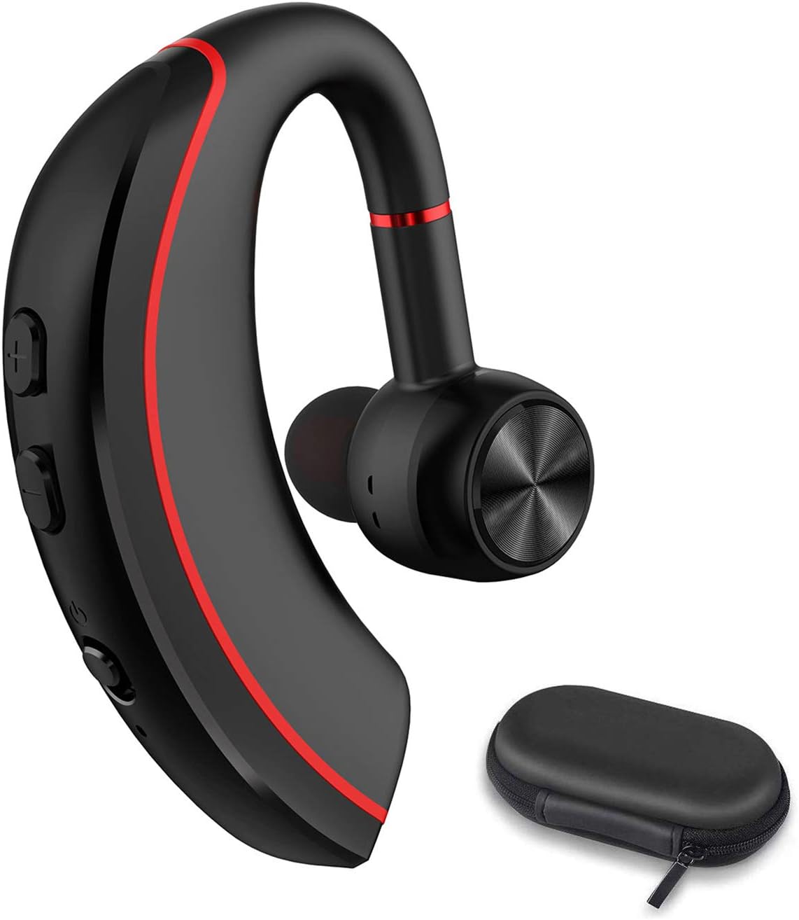 NANAMI Bluetooth Headset V5.0, 320Hrs Ultralight Wireless Earpiece with Rotatable Mic, Hands-Free Noise Cancelling in-Ear Earbuds for iPhone Android Cell Phone/Laptop/Trucker