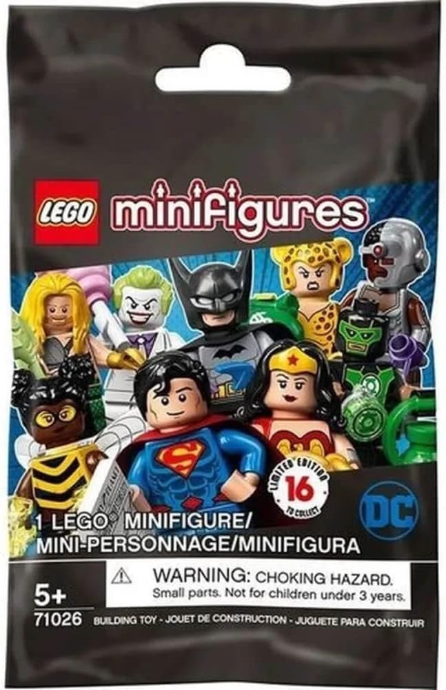 Minifigures DC Super Heroes Series 71026 Collectible Set, New 2020 (1 of 16 to Collects) Featuring Characters from DC Universe Comic Books
