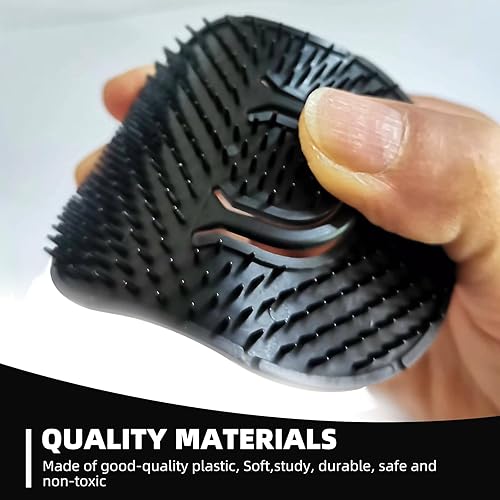 Miniatura 4 de Soft 'N Style 2 paquetes de peines de palma de bolsillo, peine de champú, peine masajeador de cabello, peine masajeador de cuero cabelludo, cepillo