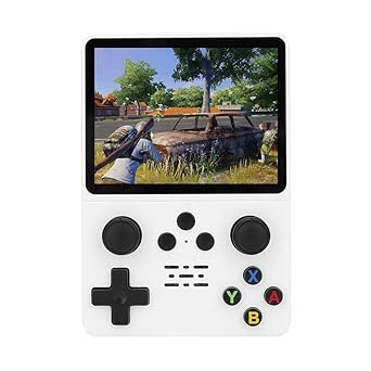 MICROMINI X-Ninja R35S Retro 64GB White Video Game Console Mini Handheld Gameboy Built in 8000+ Classic Games + PSP Games