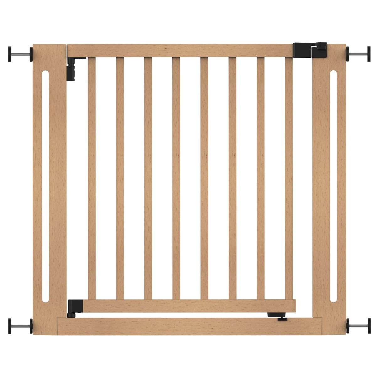 Safetots (Natural, 87Cm - 95Cm) Wooden Elegance Gate