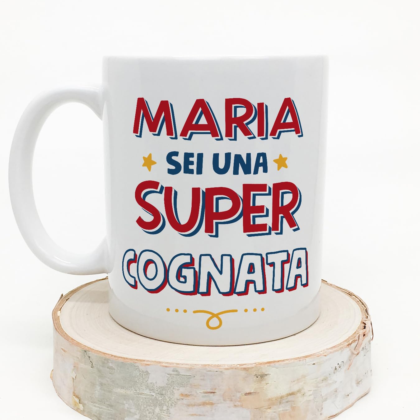 Mugffins Tazza Personalizzata Per COGNATA In Tedesco 'Der Beste Der Welt' - 350 Ml - Idea Regalo Compleanno E Natale