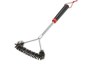 Weber 18-Inch Three-Sided Grill Brush: The Ultimate Cleaning Companion for Your Grill