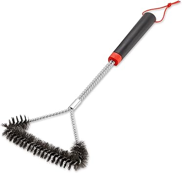 Weber 3-Sided Grill Brush with Replaceable Head
