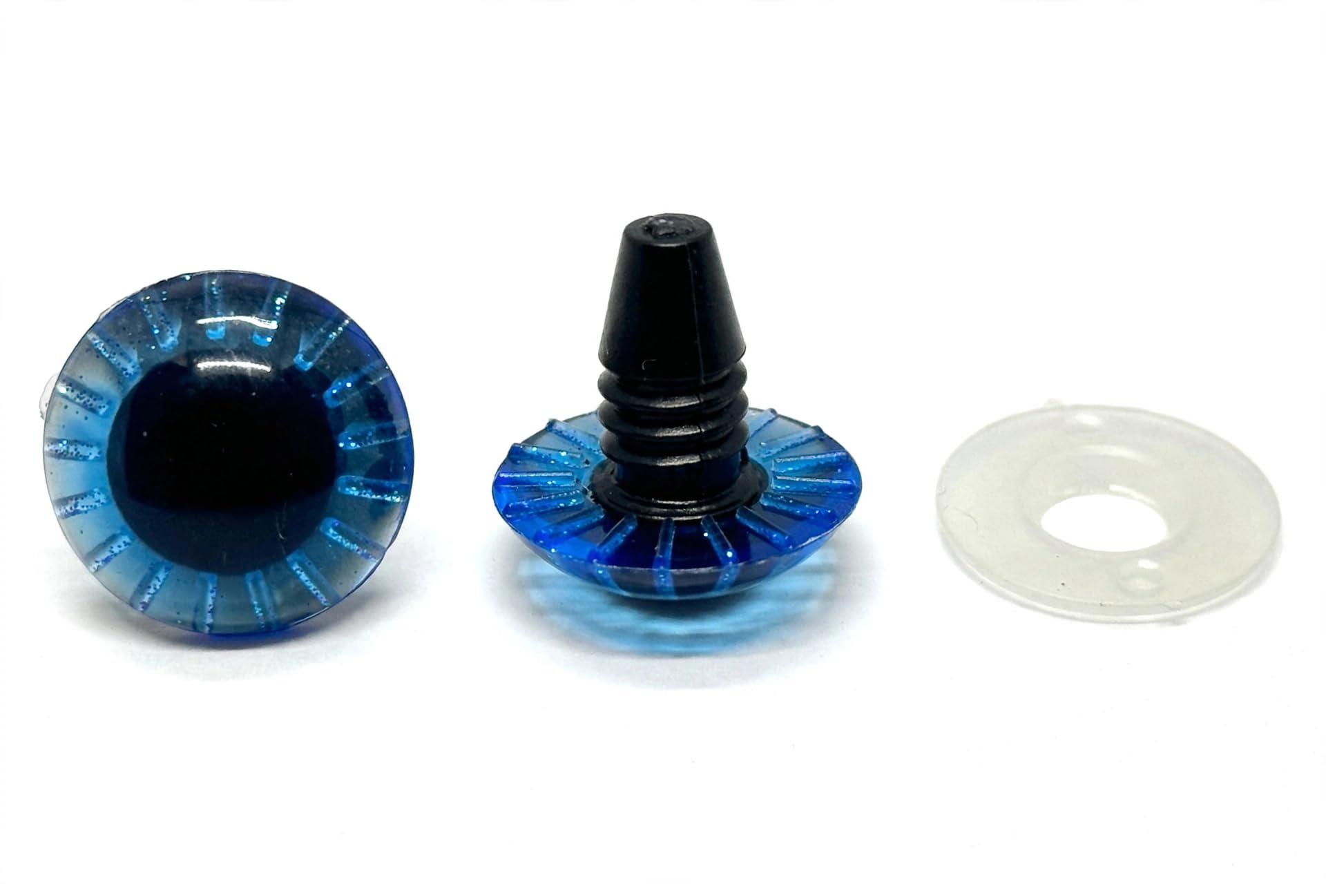 16mm Safety Eyes for Crochet & Soft Toys, Blue Plastic Craft Eyes with Washers, Screw Eyes for Amigurumi, Dolls, Plush Toys, Animal Crafts & DIY Projects, 20 Pieces-image-13