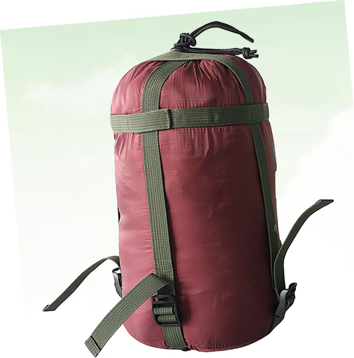 Toyvian Nylon Compression Sack for Sleeping Bag for Camping Hiking and Trekking Sturdy Portable ()