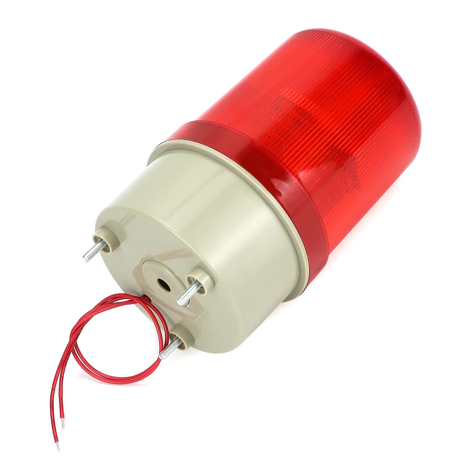 QWORK® Spia LED rotante, luce rossa lampeggiante, allarme ottico acustico