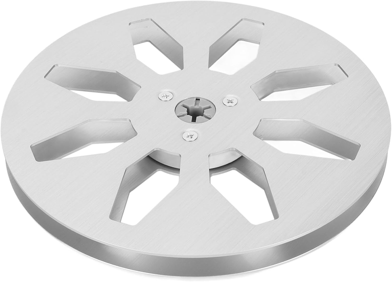 プレミアム /4 7リールプレーヤーへのリール用の空のテープリール-8ホールのアルミニウムOy (銀)