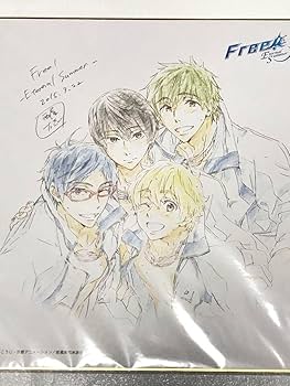 Amazon.co.jp: 原画西屋太志複製原画色紙アニメFree七瀬遙 橘