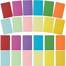 JIANTA 24 Pack A6 Lined Notebooks, 12 Colour Kraft Cover Journals